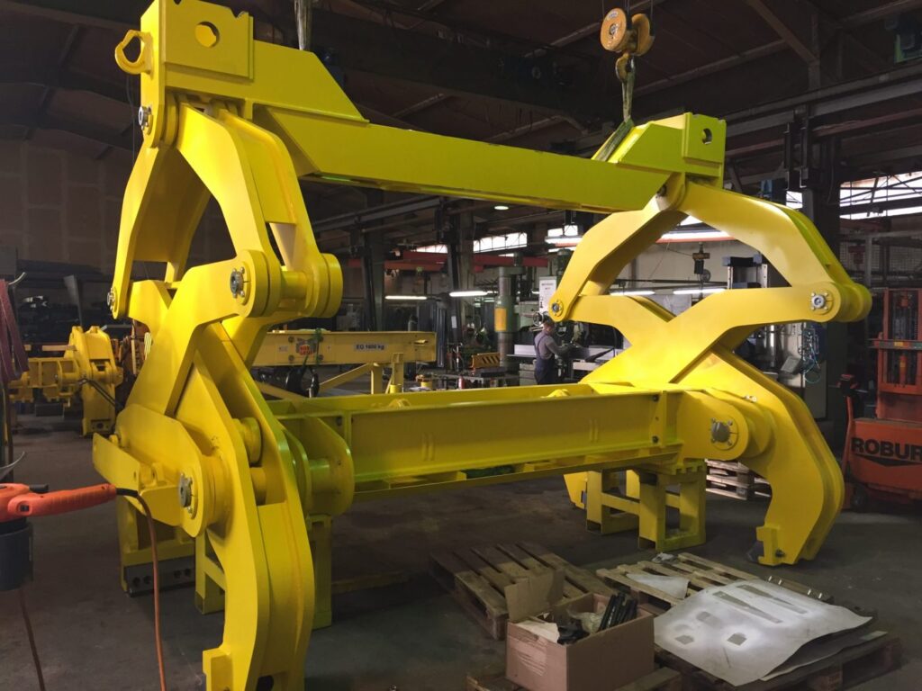 Blockzange, Doppel-Blockzange Blockheber, Knüppelzange, Barrenzange, Brammenzange, Lastaufnahmemittel