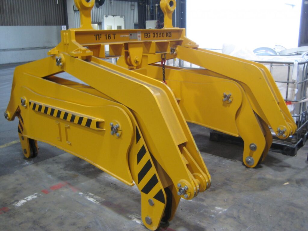 Blockzange, Doppel-Blockzange Blockheber, Knüppelzange, Barrenzange, Brammenzange, Lastaufnahmemittel