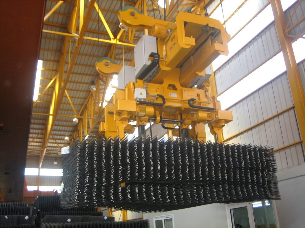structural steel mesh grab, Reinforcement mesh grab, Mesh lifter, Mesh tong, Mesh Handling Device, Lifting & Handling Equipment, LOAD HANDLING DEVICES