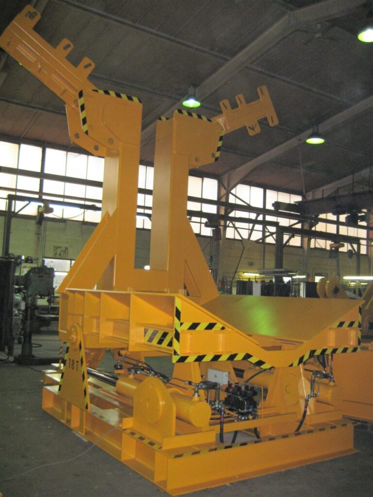 Kipptisch, Wendeeinrichtung, Wendetisch, Platinenwendetisch, Coilwendeinrichtung, Rundling-Wendeeinrichtung, Wendegerät, Werkzeugwender, Lastaufnahmemittel