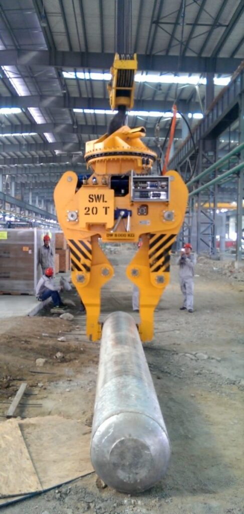 Blockzange, Doppel-Blockzange Blockheber, Knüppelzange, Barrenzange, Brammenzange, Lastaufnahmemittel