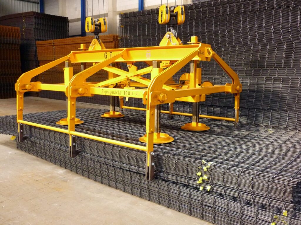 structural steel mesh grab, Reinforcement mesh grab, Mesh lifter, Mesh tong, Mesh Handling Device, Lifting & Handling Equipment, LOAD HANDLING DEVICES