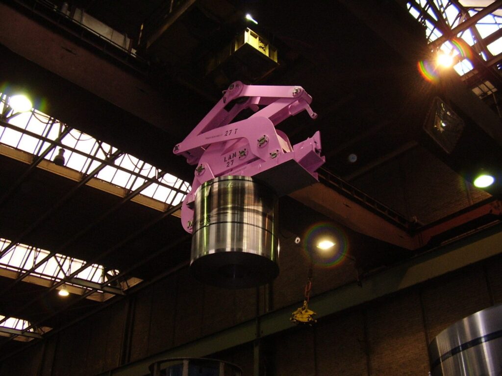 Vertikal-Coilzange, Blechbundzange, Vertikal-Blechbundzange, Vertikale Coilzange, Lastaufnahmemittel