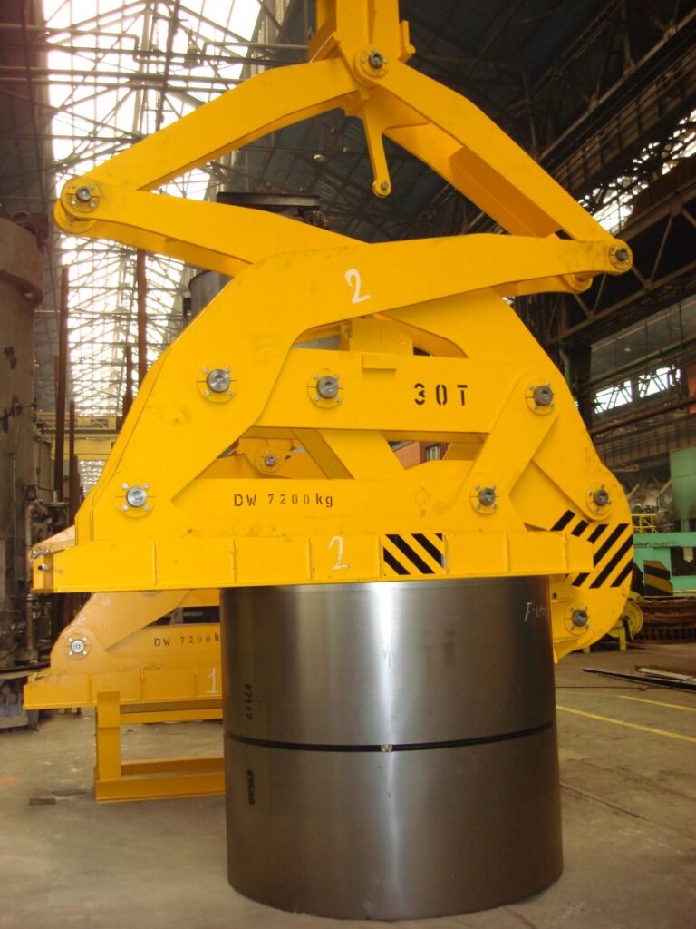 Vertikal-Coilzange, Blechbundzange, Vertikal-Blechbundzange, Vertikale Coilzange, Lastaufnahmemittel