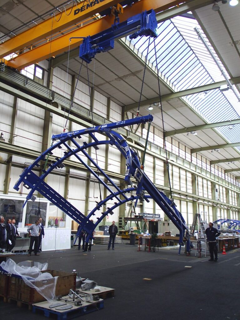 Wendetraverse, Wendegerät, Wendevorrichtung, Lastaufnahmemittel, Hebetraverse, Lasttraverse