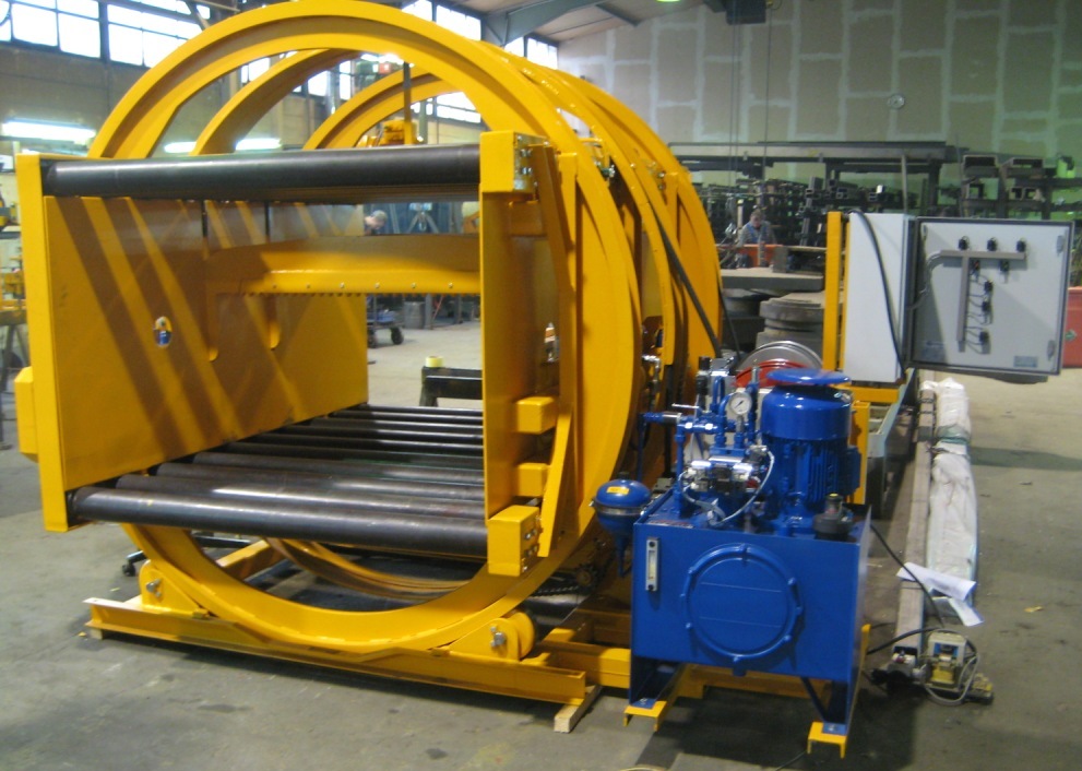 Kipptisch, Wendeeinrichtung, Wendetisch, Platinenwendetisch, Coilwendeinichtung, Rundling-Wendeeinrichtung, Wendegerät, Werkzeugwender, Lastaufnahmemittel