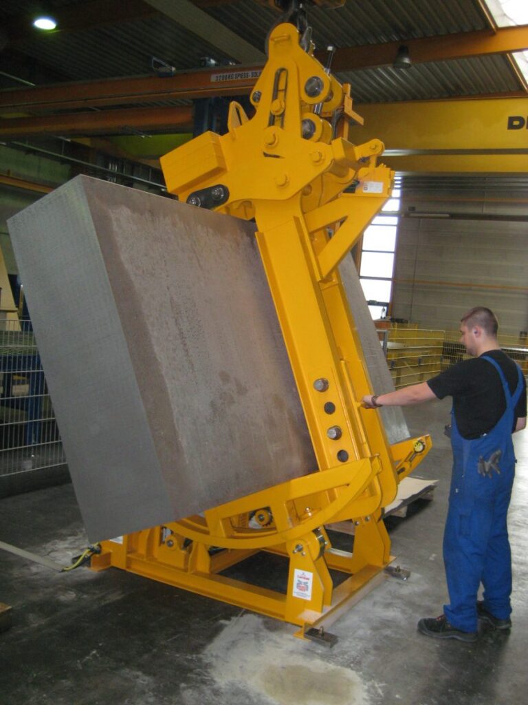 Brammenzange, Doppelbrammenzange, Doppel-Brammenzange, Blockzange, Doppelblockzange, Barrenzange, Alublockzange, Brammen-Wendezange, Küppelzange, Lastaufnahmemittel